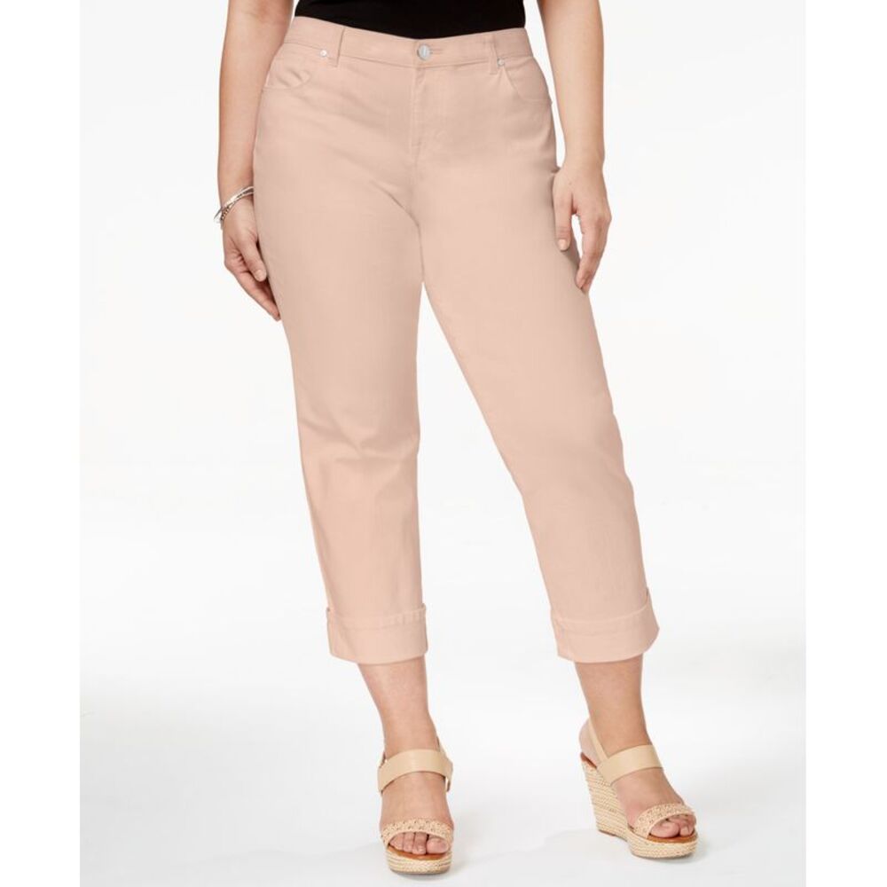 Style & Co Plus Size Curvy Cuffed Capri Jeans
